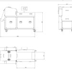 cubettatrice industriale cub400e taglio pesce carne frutta e verdura